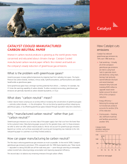 CATALYST COOLED MANUFACTURED CARBON