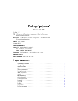 Package `polynom`
