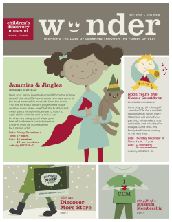 CDM Newsletter Dec 2015-Feb 2016