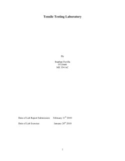Tensile Testing Laboratory