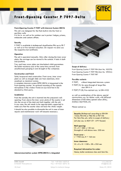 Front-Opening Counter P 7097-Delta