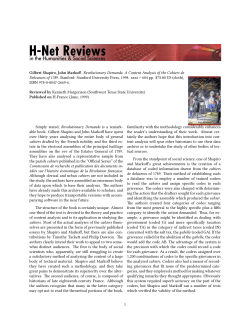 Untitled [Kenneth Margerison on Revolutionary Demands: A - H-Net