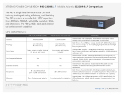 MiddleAtlantic UPS-S2200-81P Comparison