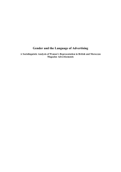 Gender and the Language of Advertising