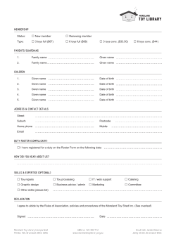 MEMBERSHIP Status: Type: PARENTS