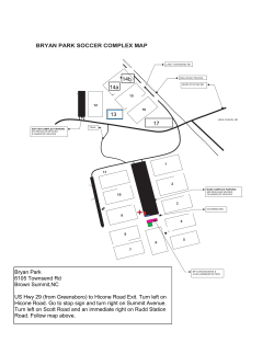 BRYAN PARK SOCCER COMPLEX MAP