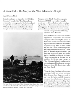 A Silent Fall - The Story of the West Falmouth Oil Spill