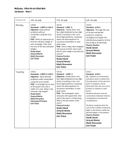 McCleskey: Gifted 4th-6th Gifted Math 2nd Quarter