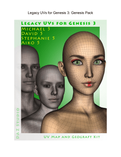 Legacy UVs for Genesis 3: Genesis Pack