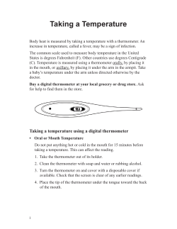 Taking a Temperature - Arabic - Health Information Translations