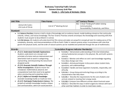 Animal Life Cycle - Rockaway Township School District