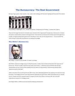The Bureaucracy: The Real Government