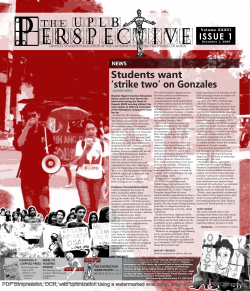 Students want `strike two` on Gonzales