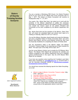 Sisters of Charity Training Session Scenario
