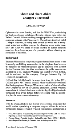 Trumpet v OzEmail