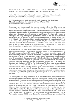 development and application of a novel tracer for