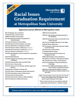 Access Approved Courses () - Metropolitan State University