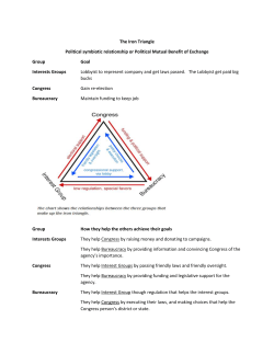 The Iron Triangle Political symbiotic relationship or Political Mutual