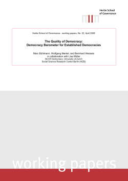 Democracy Barometer for Established Democracies