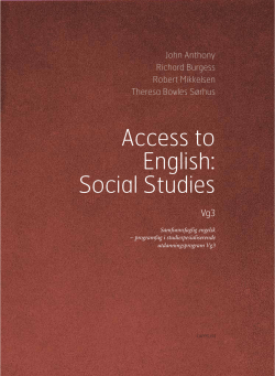 Access to English Social Studies