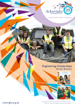 Schools` Introduction Brochure Ideal for teachers at new schools to