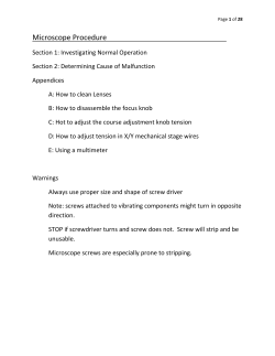 Lab Procedures Microscope
