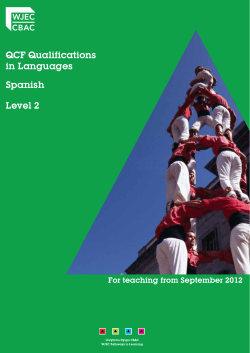 QCF Qualifications in Languages Spanish Level 2
