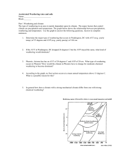 Accel weathering rates and soil
