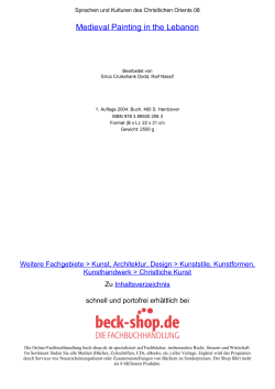 Medieval Painting in the Lebanon - ReadingSample - Beck-Shop