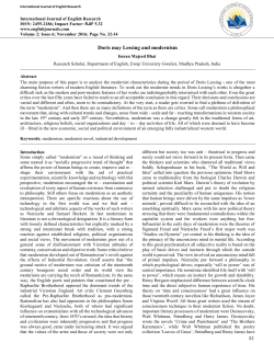 32 Doris may Lessing and modernism