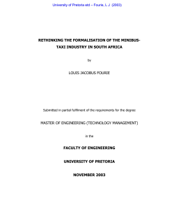 rethinking the formalisation of the minibus