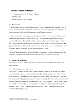 Towards a common theme