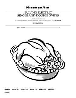 built-in electric single and double ovens