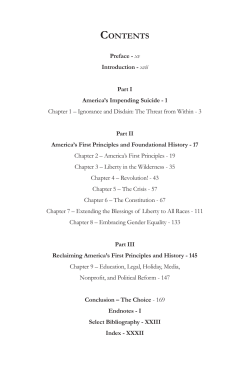 CONTENTS - America`s Survival Guide