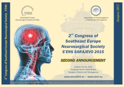 2 nd Congress od Southeast European Neurosurgical