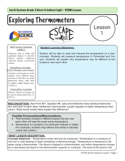 Exploring Thermometers