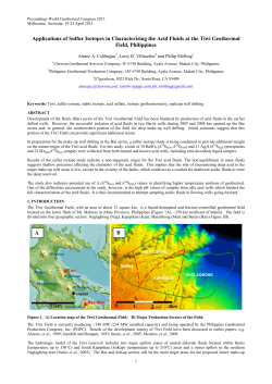 Application of Sulfur Isotopes in Characterizing the Acid Fluids at