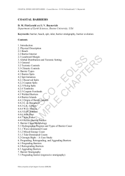 Coastal Barriers