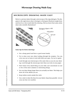 Microscope Drawing Made Easy