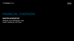 Financial overview charts