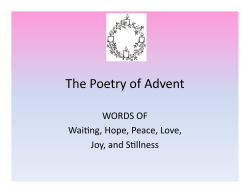 The Poetry of Advent
