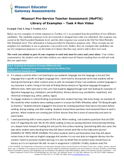 Analyzing Instructional Strategies for the Whole Class