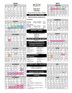 Calendar 16-17