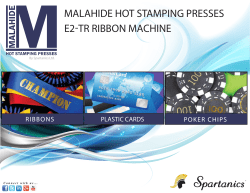 malahide hot stamping presses e2 tr ribbon machine