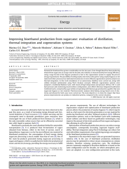 Improving bioethanol production from sugarcane: evaluation