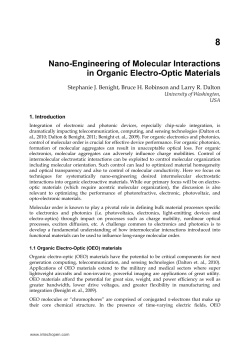 Nano-Engineering of Molecular Interactions in