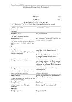 The Dangerous Wild Animals Act 1976 (Modification) (No.2) Order