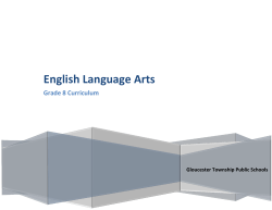 English Language Arts - Gloucester Township Public Schools