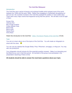 The Cold War Webquest Introduction