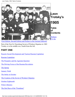 Leon Trotsky: 1905 - Marxists Internet Archive